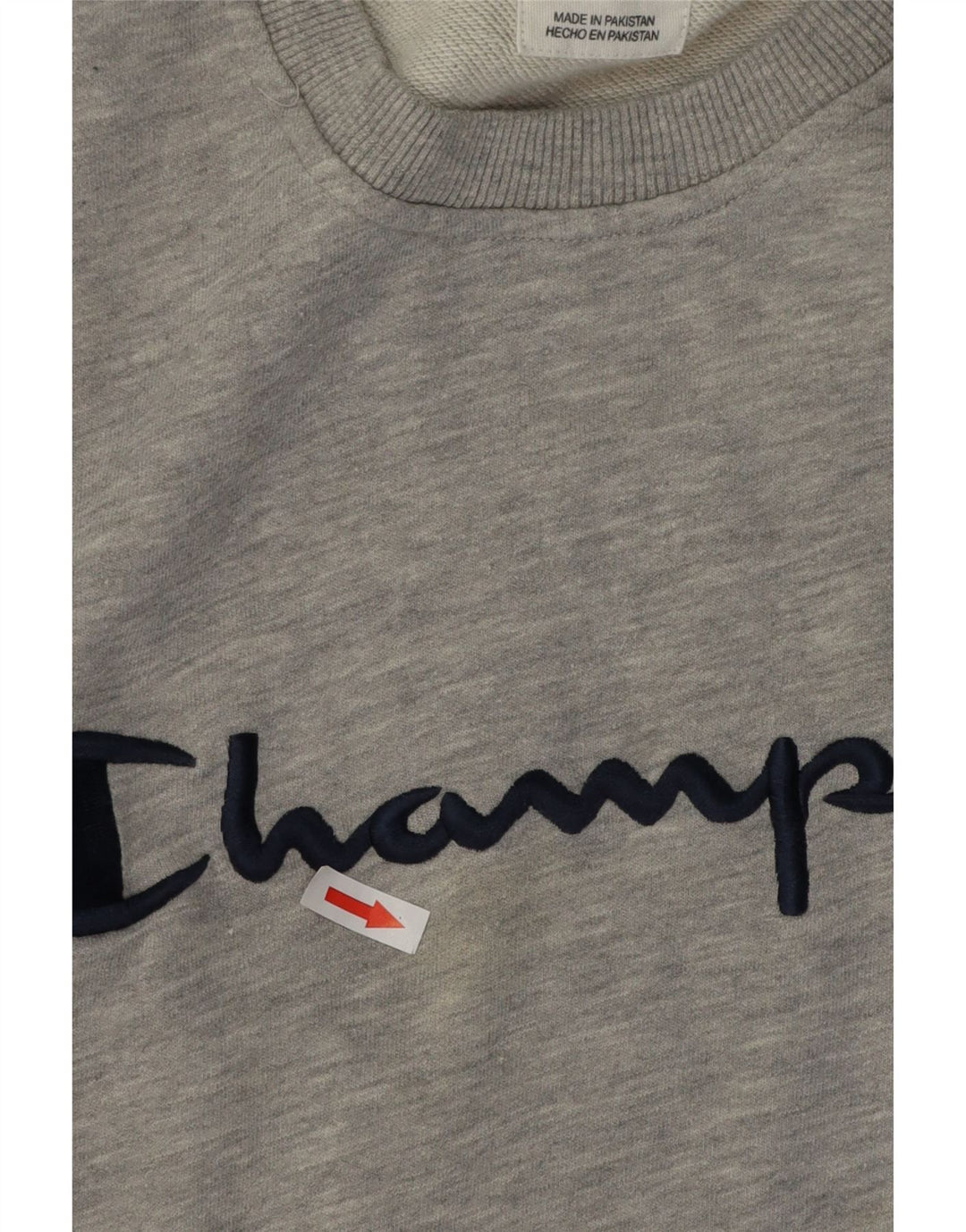 Champion Mens Graphic Sweatshirt Jumper 2XL Grey Flecked Cotton
