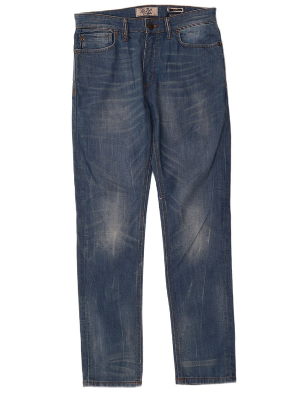 Fat Face Mens Slim Jeans W32 L32 Blue Cotton