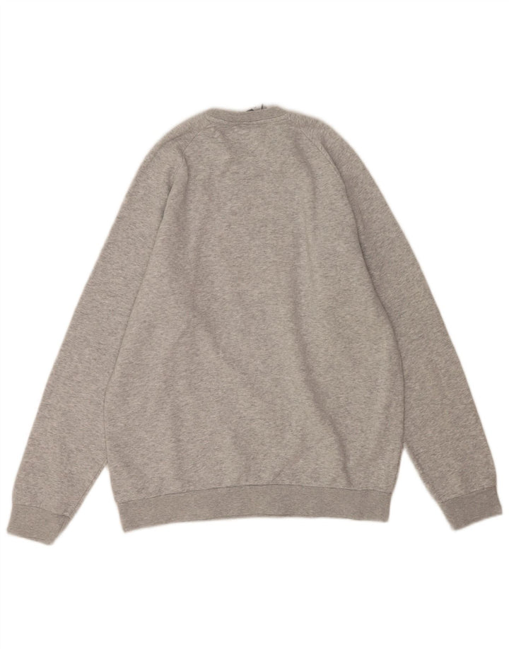 Adidas Mens Graphic Sweatshirt Jumper Medium Grey Cotton