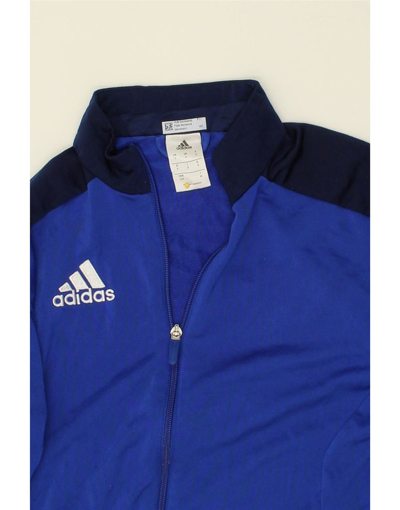 ADIDAS Mens Tracksuit Top Jacket Small Blue Colourblock Polyester | Vintage Adidas | Thrift | Second-Hand Adidas | Used Clothing | Messina Hembry 