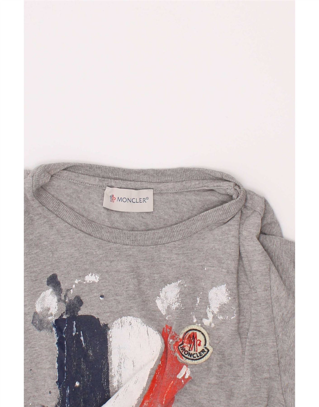 Moncler Boys Graphic T-Shirt Top 6-7 Years Grey