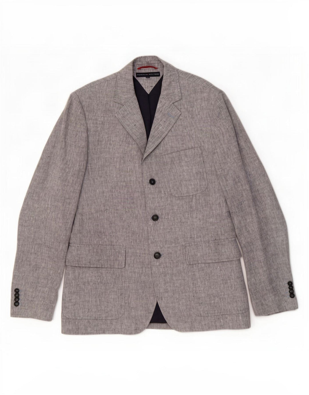 Tommy Hilfiger Mens 3 Button Blazer Jacket IT 52 XL Grey Flecked