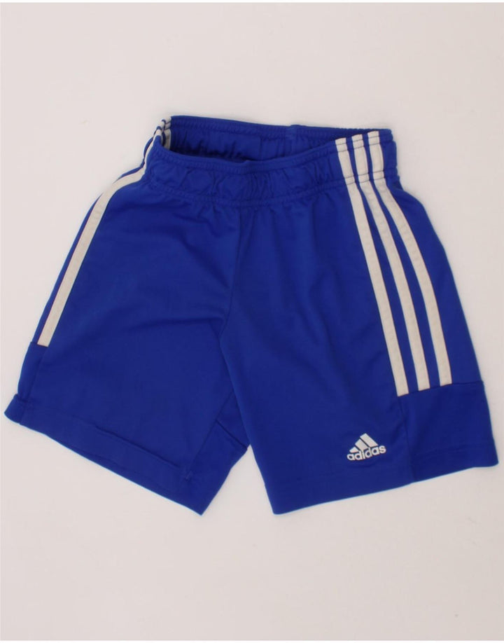 ADIDAS Boys Aeroready Sport Shorts 5-6 Years  Blue Polyester Vintage Adidas and Second-Hand Adidas from Messina Hembry 
