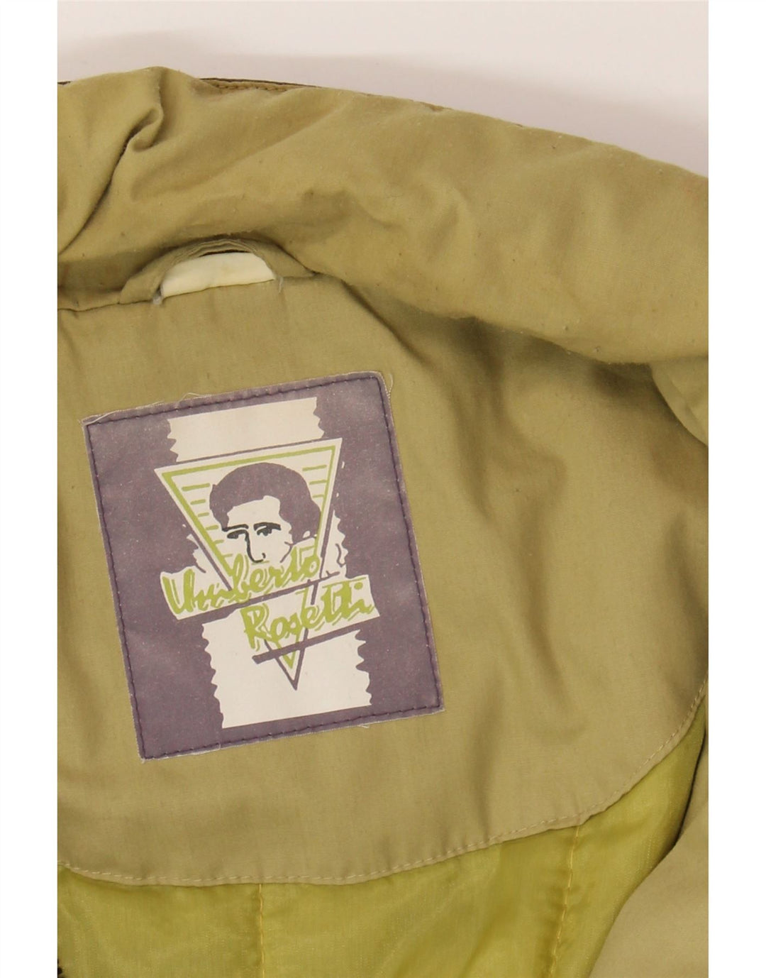 Umberto Rosetti Mens Padded Jacket UK 42 XL Purple Polyester