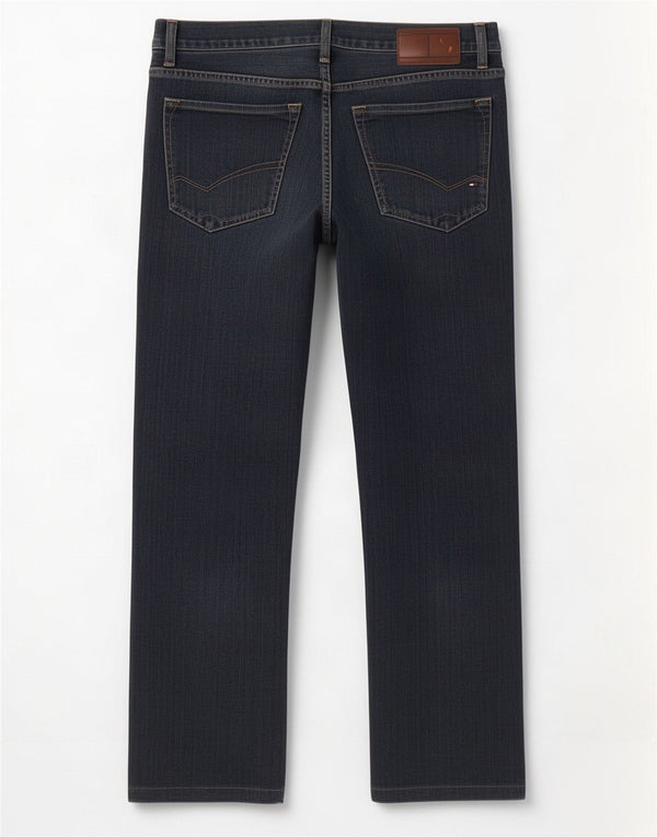 Tommy Hilfiger Mens Mercer Straight Jeans W33 L28 Navy Blue Cotton