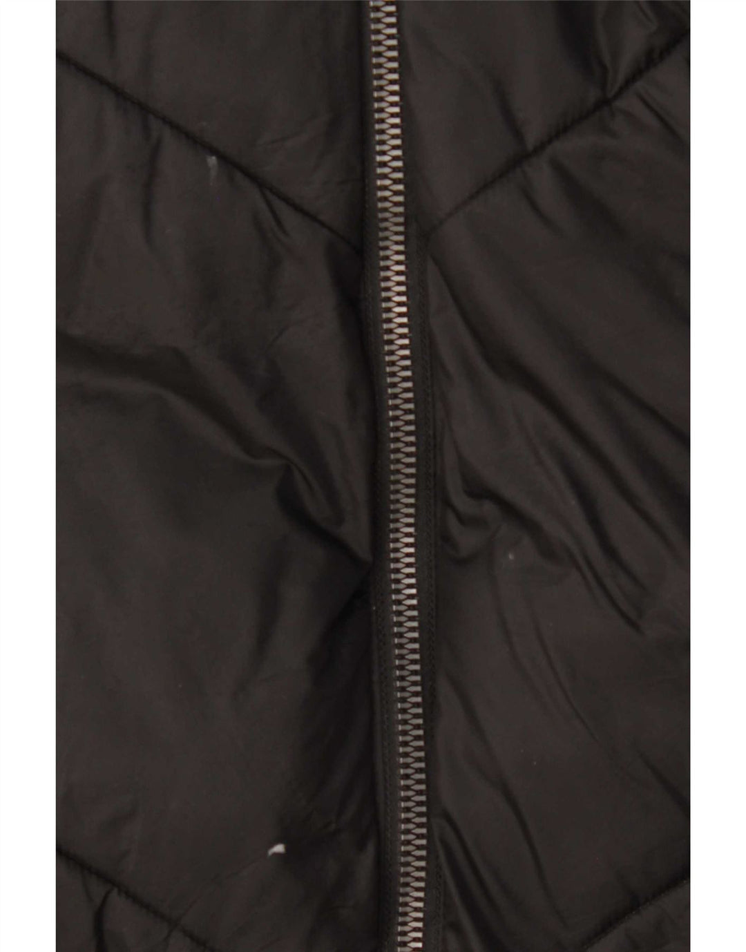 Zara Womens Hooded Padded Coat UK 14 Medium Black Polyester