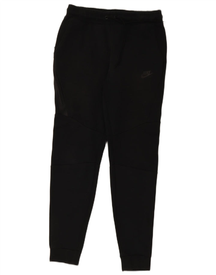 Nike Mens Tracksuit Trousers Joggers Small Black Cotton