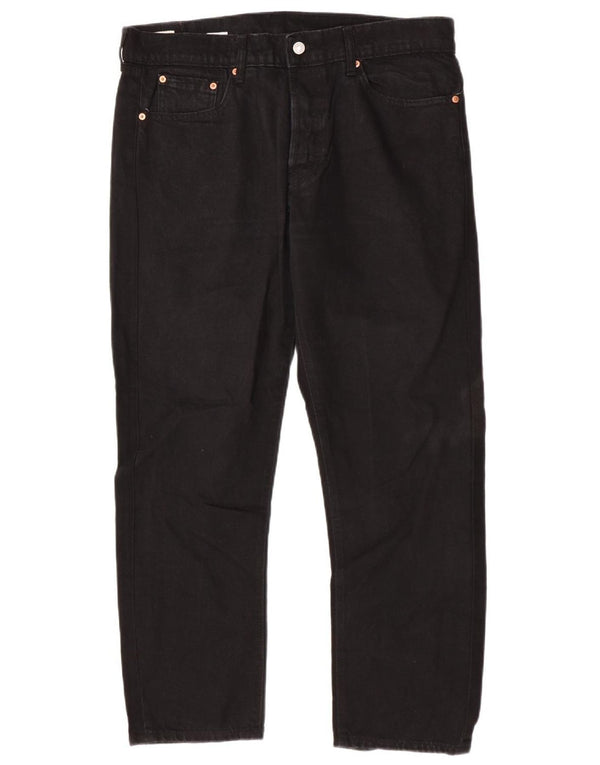 Levi's Mens 501 Straight Jeans  W38 L28 Black Cotton