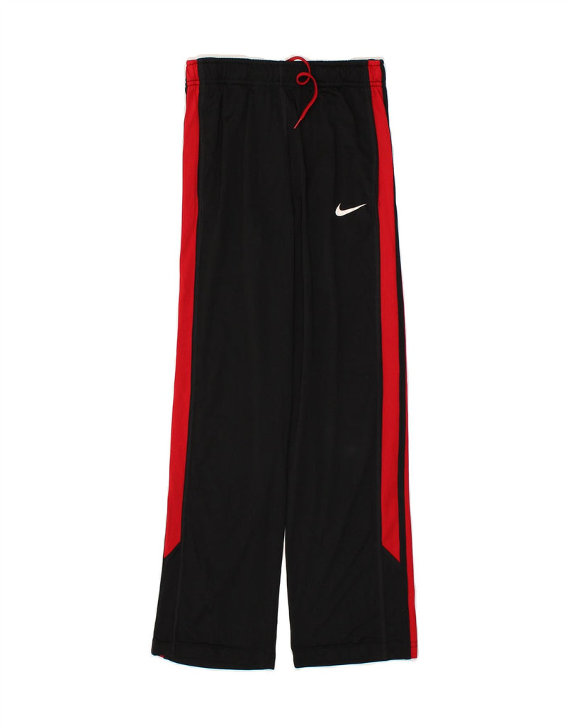 NIKE Girls Dri Fit Tracksuit Trousers 12-13 Years Large Black Polyester | Vintage Nike | Thrift | Second-Hand Nike | Used Clothing | Messina Hembry 