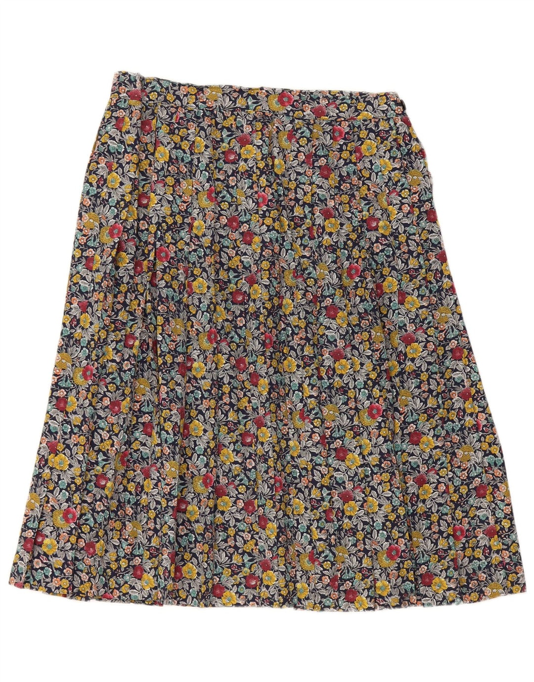 VINTAGE Womens A-Line Skirt W28 Medium Multicoloured Floral