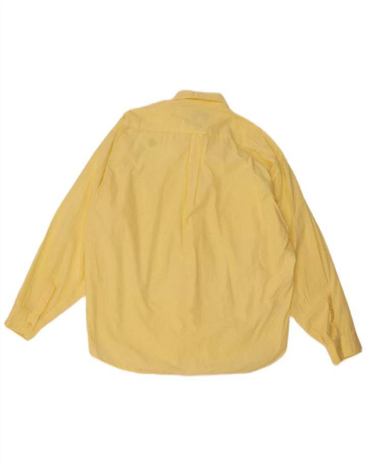 POP 84 Mens Shirt Large Yellow Cotton