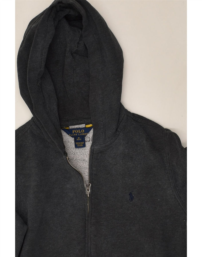 POLO RALPH LAUREN Boys Zip Hoodie Sweater 10-11 Years Medium  Grey Cotton | Vintage Polo Ralph Lauren | Thrift | Second-Hand Polo Ralph Lauren | Used Clothing | Messina Hembry 