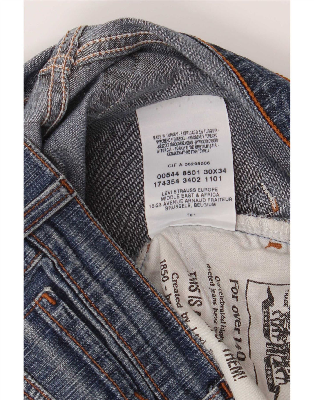 Levi's Womens Flared Jeans W30 L30 Blue Cotton