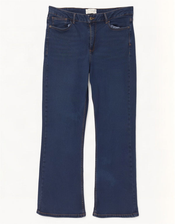 Fat Face Womens Brooke Bootcut Jeans UK 18 XL W36 L28 Blue Cotton