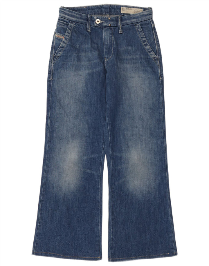 Diesel Womens Flairlegg Regular Flared Jeans W25 L27 Blue Cotton