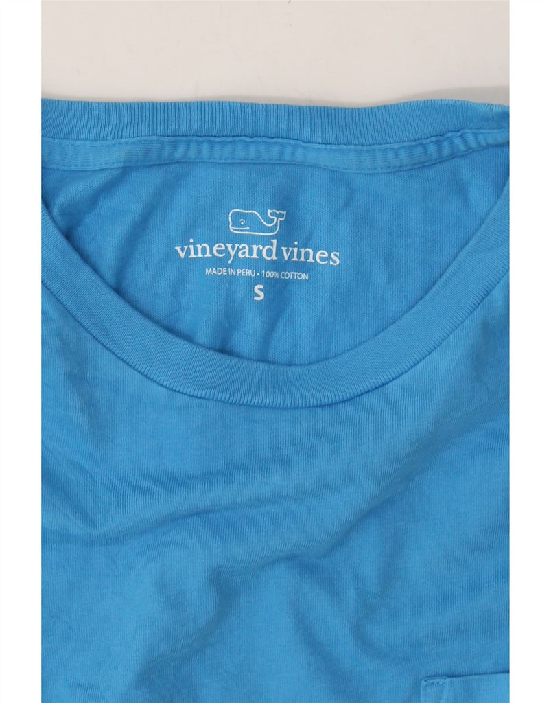 VINEYARD VINES Mens T-Shirt Top Small Blue Cotton Vintage Vineyard Vines and Second-Hand Vineyard Vines from Messina Hembry 