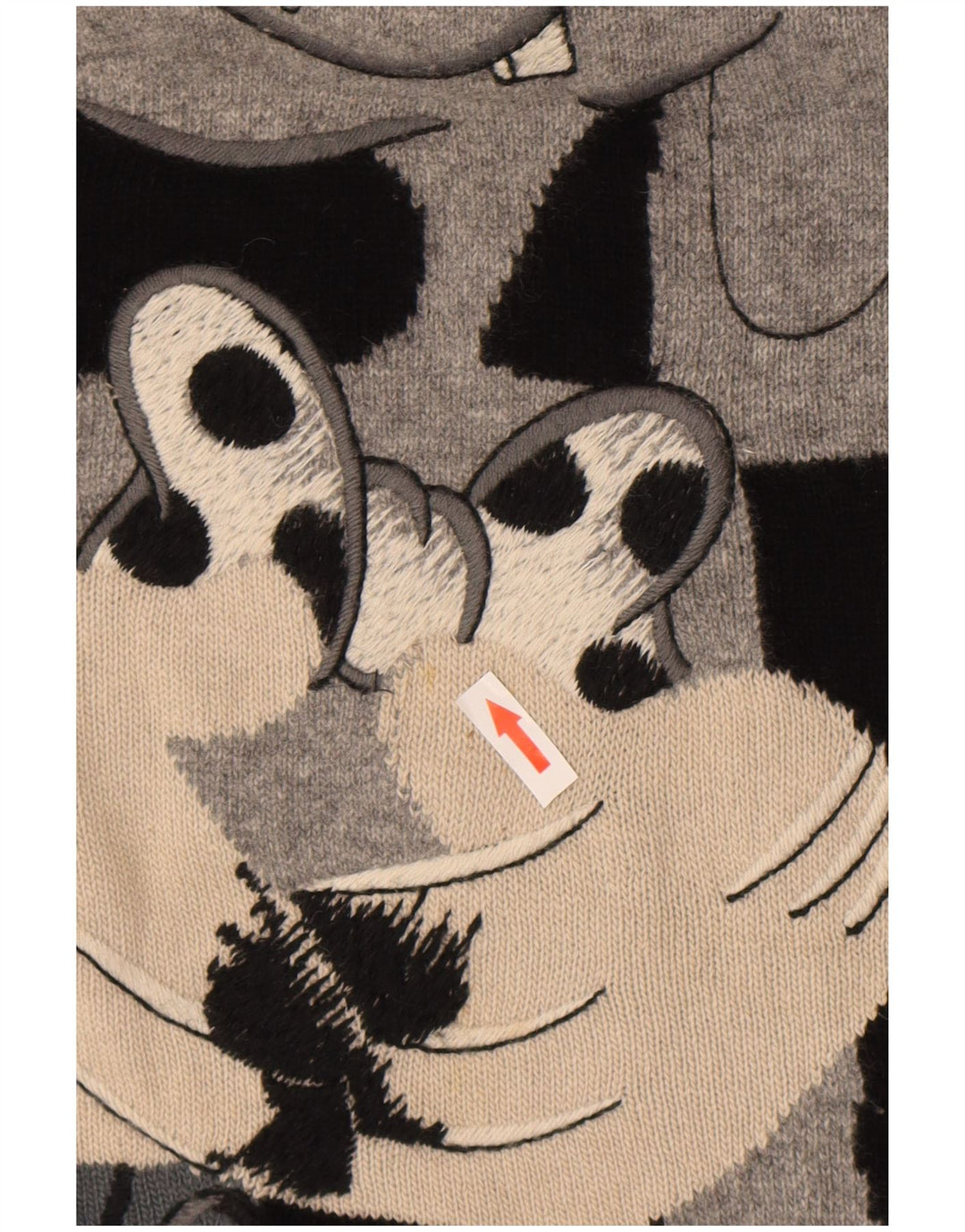 Iceberg Womens Looney Tunes Roll Neck Jumper Sweater IT 46 Large Black Wool