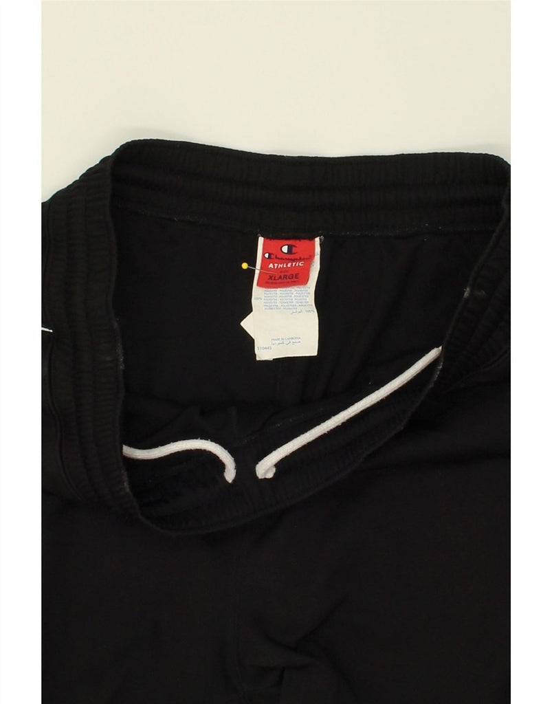 CHAMPION Mens Tracksuit Trousers XL Black Polyester Vintage Champion and Second-Hand Champion from Messina Hembry 