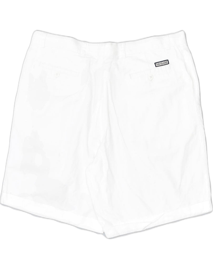 NAVIGARE Womens Chino Shorts W40 2XL White Cotton Classic | Vintage | Thrift | Second-Hand | Used Clothing | Messina Hembry 