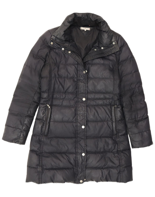 Tommy Hilfiger Womens Padded Coat UK 10 Small Grey Polyester
