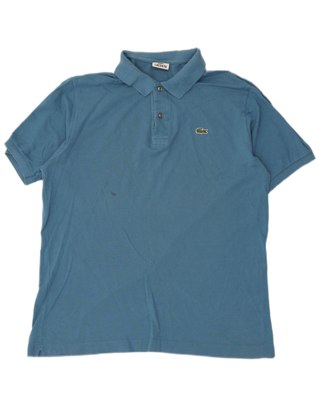 Lacoste Mens Polo Shirt Size 6 XL Blue Cotton