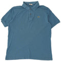 Lacoste Mens Polo Shirt Size 6 XL Blue Cotton