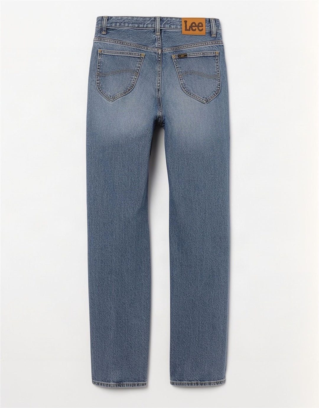 Lee Womens Rider Classic Straight Jeans W26 L30 Blue Cotton