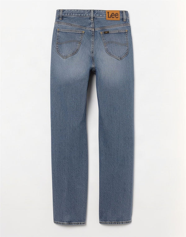 Lee Womens Rider Classic Straight Jeans W26 L30 Blue Cotton