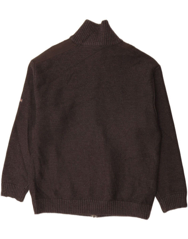 Sail Exp Mens Cardigan Sweater IT 58 2XL Grey Wool