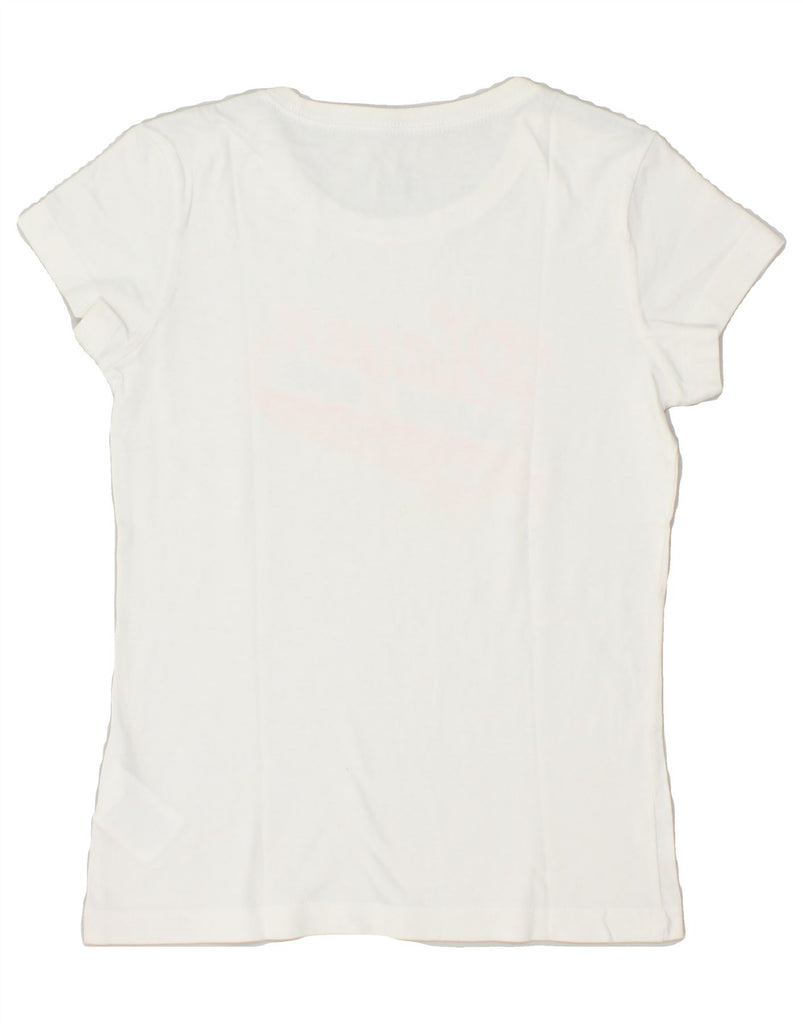 NIKE Womens Graphic T-Shirt Top UK 12 Medium White Cotton | Vintage Nike | Thrift | Second-Hand Nike | Used Clothing | Messina Hembry 