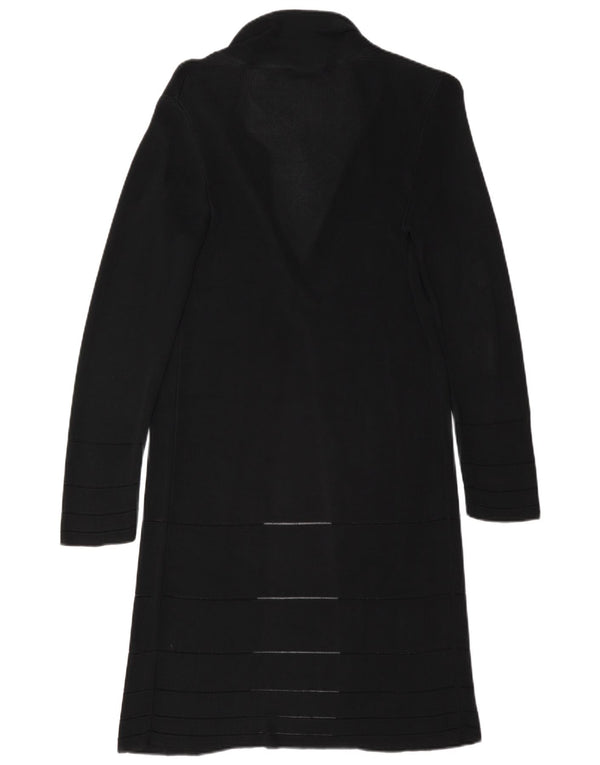 Marks & Spencer Womens See Through Cardigan Sweater UK 12 Medium Black