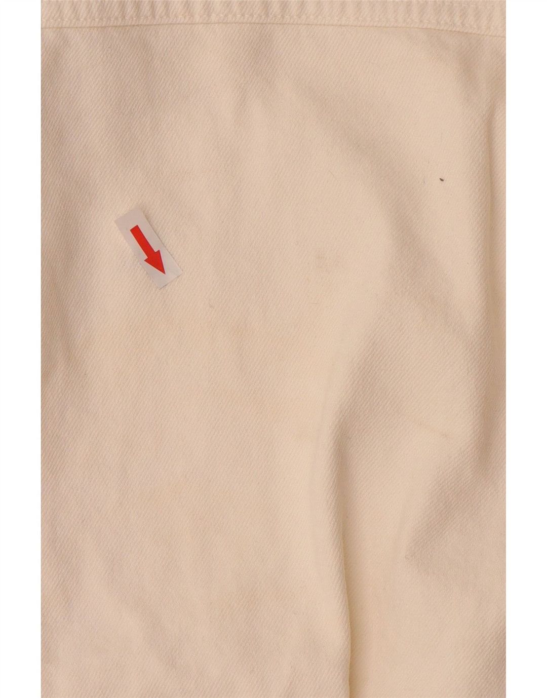 ZARA Womens Oversized Denim Jacket UK 10 Small White Cotton