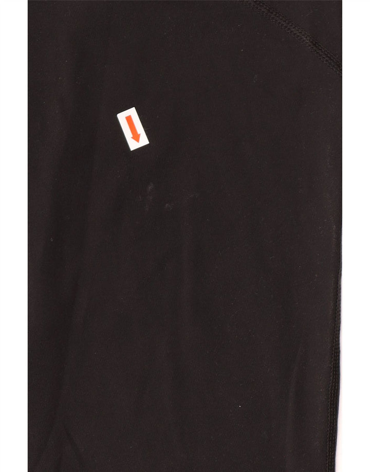 NIKE Womens Dri Fit Capri Leggings UK 14 Large  Black Polyester