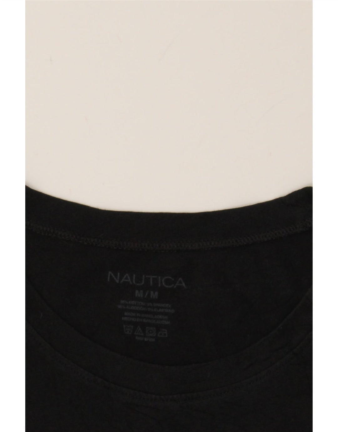 NAUTICA Womens T-Shirt Top UK 12 Medium Black Cotton Vintage Nautica and Second-Hand Nautica from Messina Hembry 