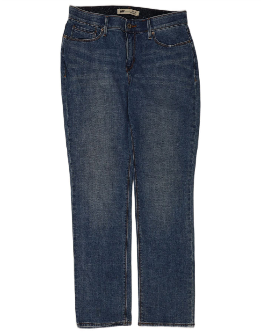 Levi's Womens 525 Straight Jeans US 8 Medium W30 L30 Blue Cotton