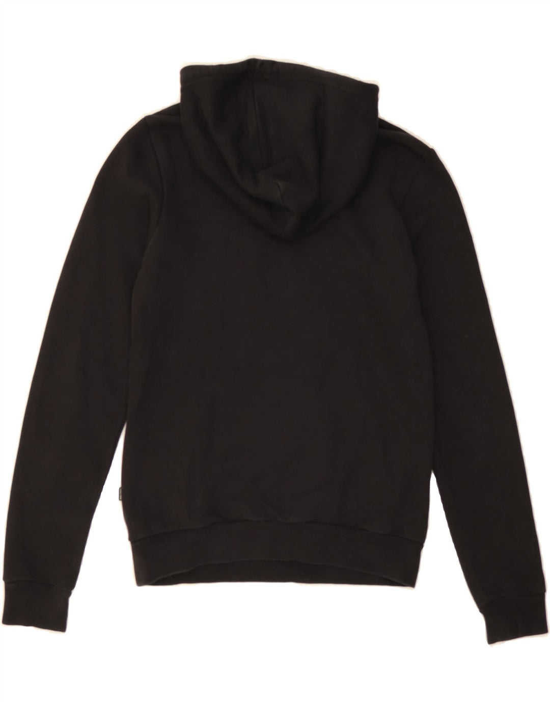 PUMA Womens Graphic Hoodie Jumper UK 8 Small  Black Vintage Puma and Second-Hand Puma from Messina Hembry 