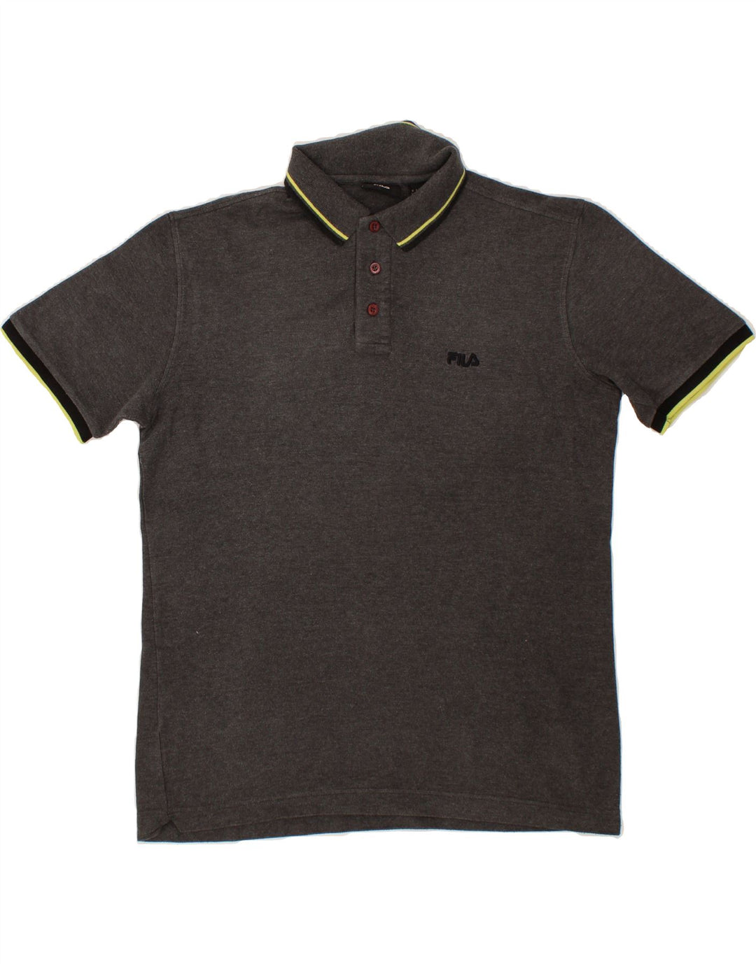 FILA Mens Polo Shirt Large Grey Cotton Vintage Fila and Second-Hand Fila from Messina Hembry 
