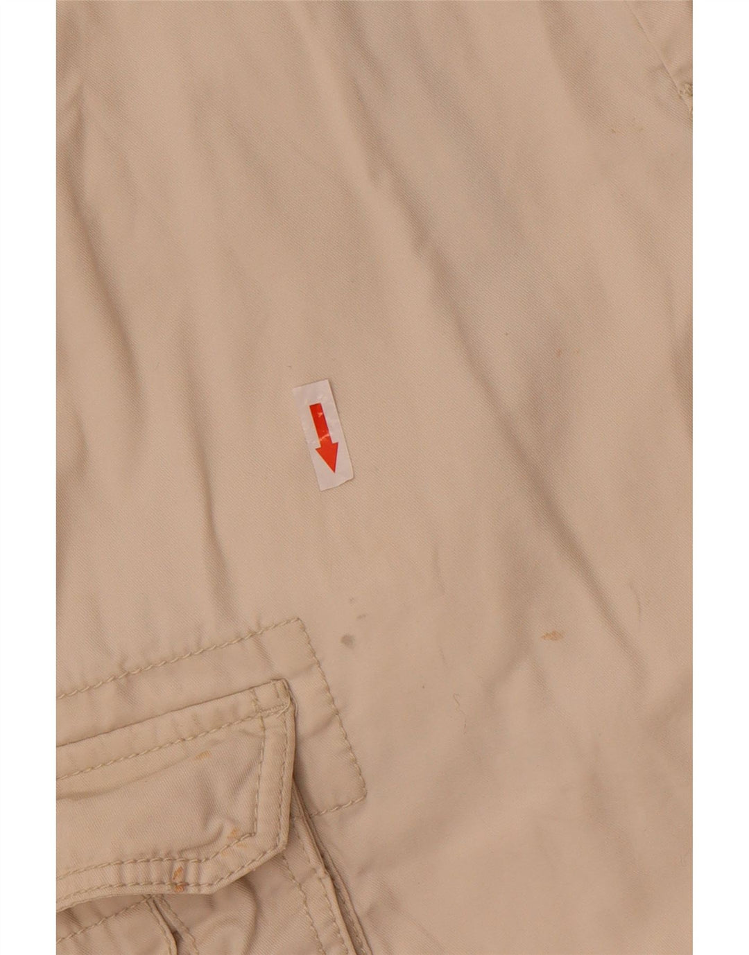 Tommy Hilfiger Mens Cargo Shorts W32 Medium Beige Cotton