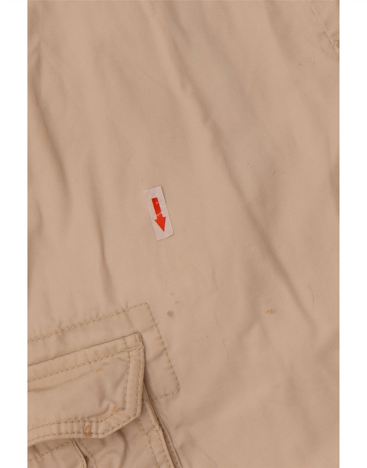Tommy Hilfiger Mens Cargo Shorts W32 Medium Beige Cotton