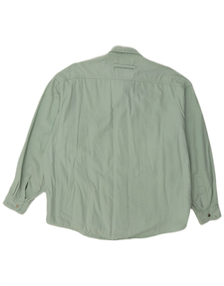 Murphy & Nye Mens Shirt Large Green Cotton