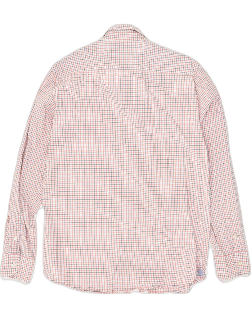 MASSIMO DUTTI Mens Shirt Large Pink Check Cotton | Vintage Massimo Dutti | Thrift | Second-Hand Massimo Dutti | Used Clothing | Messina Hembry 