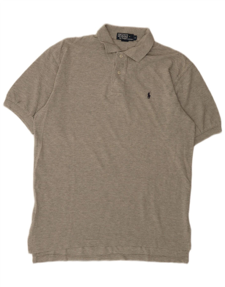 Polo Ralph Lauren Mens Polo Shirt Medium Grey Cotton