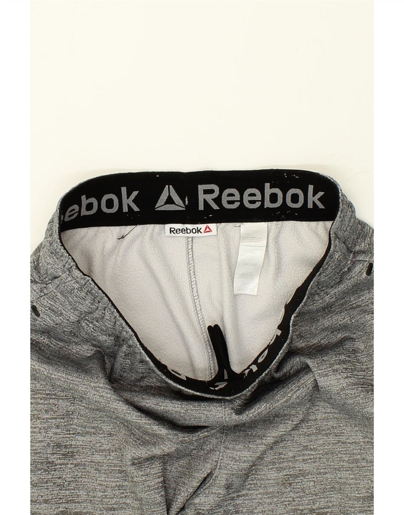 REEBOK Mens Tracksuit Trousers Joggers Small Grey Polyester | Vintage Reebok | Thrift | Second-Hand Reebok | Used Clothing | Messina Hembry 