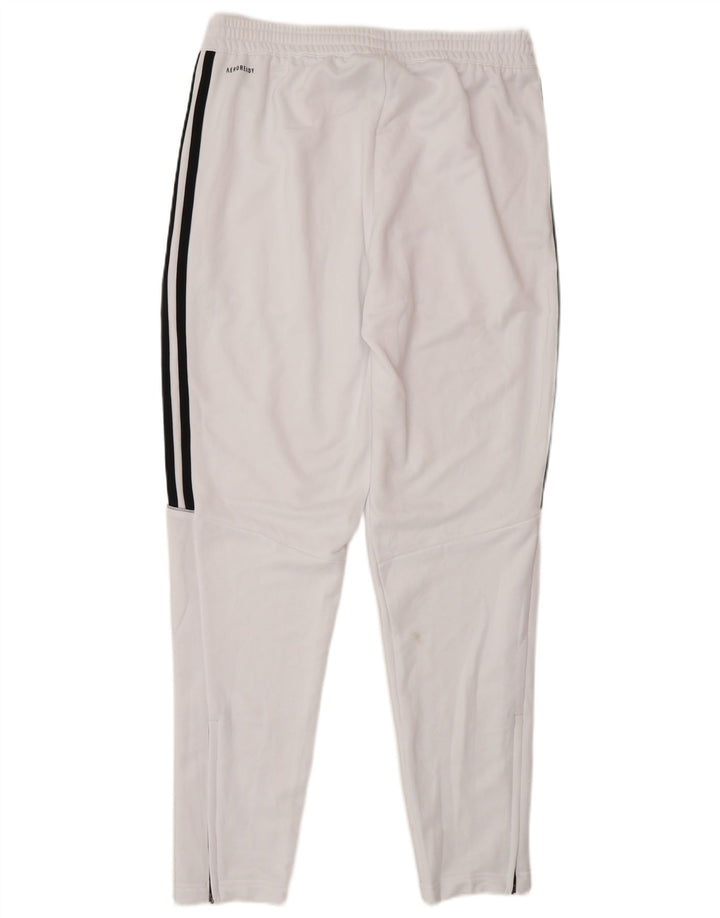 Adidas Mens Aeroready Tracksuit Trousers Medium White Polyester