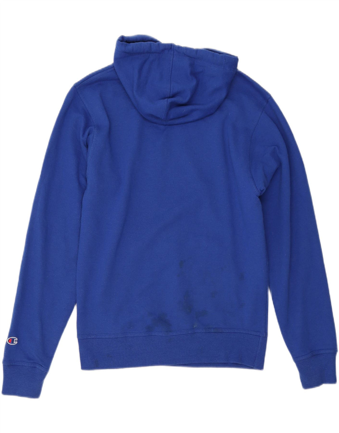 CHAMPION Mens Hoodie Jumper Small Blue Cotton Vintage Champion and Second-Hand Champion from Messina Hembry 