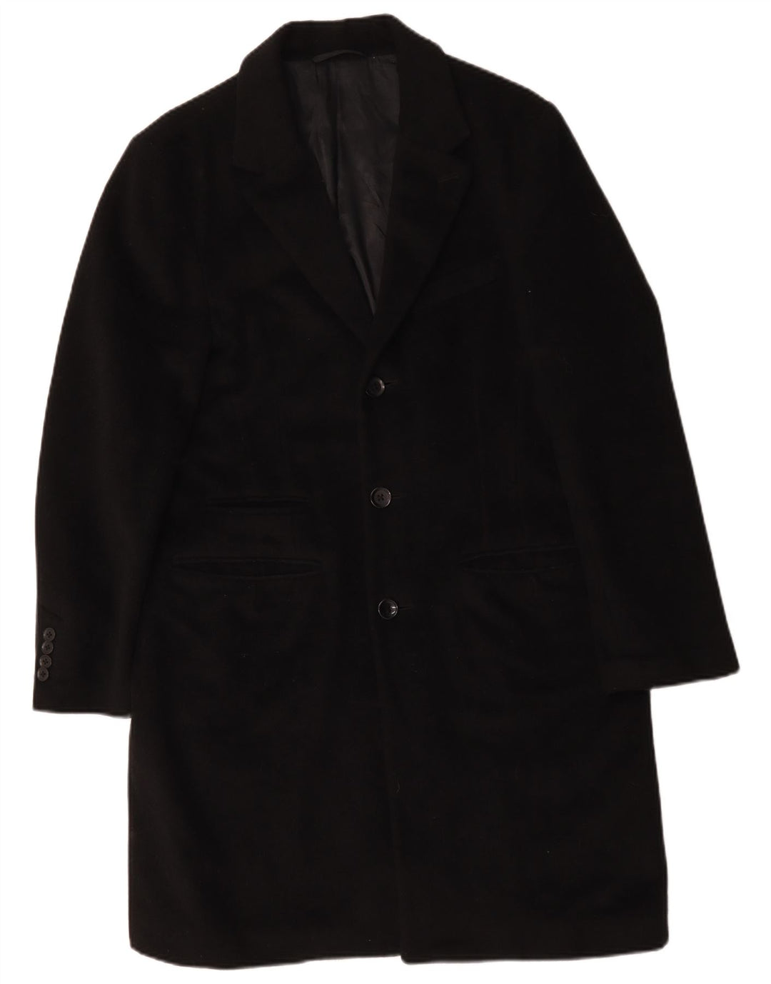 Liu Jo Mens Overcoat IT 52 XL Black Wool