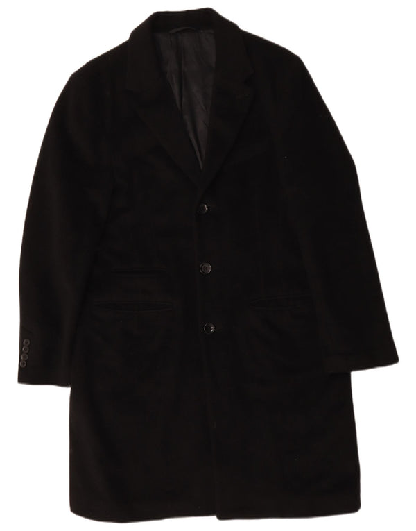 Liu Jo Mens Overcoat IT 52 XL Black Wool