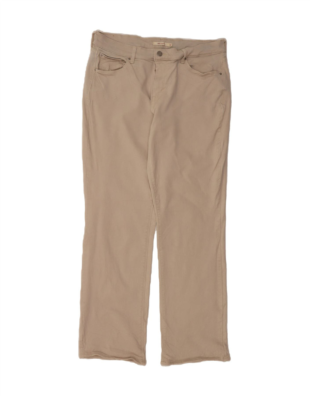 LEVI'S Womens 505 Straight Jeans W32 L32 Beige Cotton Vintage Levi's and Second-Hand Levi's from Messina Hembry 