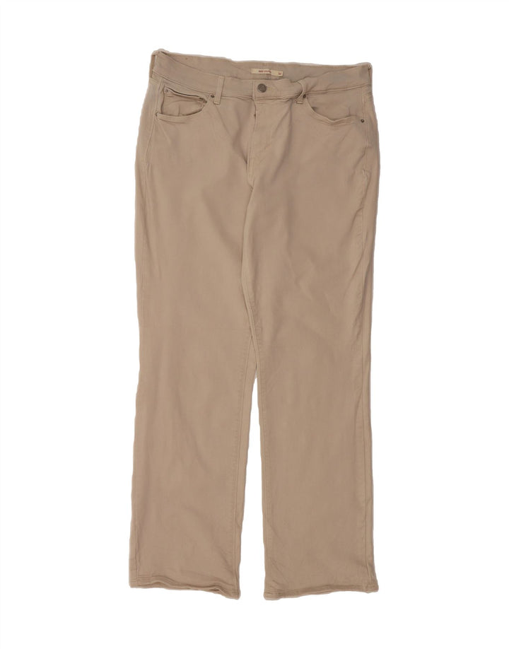 LEVI'S Womens 505 Straight Jeans W32 L32 Beige Cotton Vintage Levi's and Second-Hand Levi's from Messina Hembry 