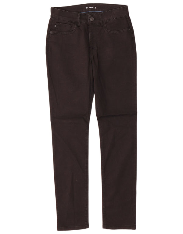 LEE Womens Easy Fit Slim Jeans US 8 Medium W30 L31 Black Cotton